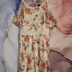 Beauty & The Beast Floral Dress